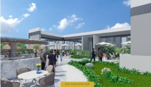 Công viên và skybar trên mái