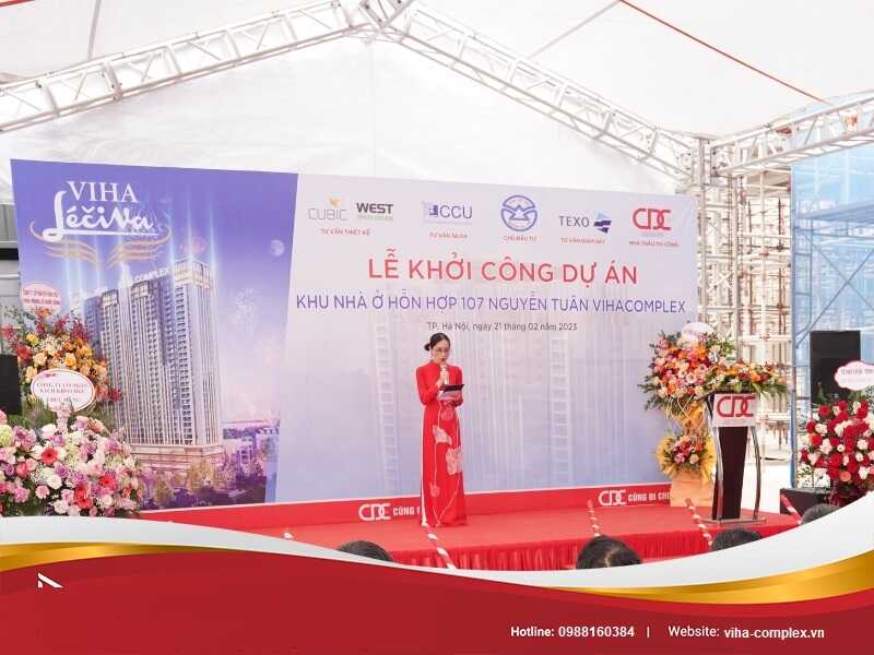 CDC khởi công thi công dự án chung cư Viha Complex 8 Khởi công chung cư viha complex