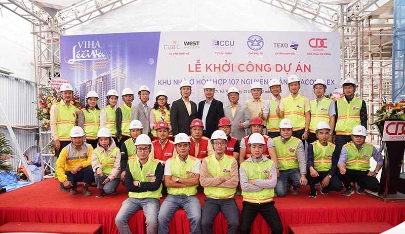 CDC khởi công thi công dự án chung cư Viha Complex 13 Khởi công chung cư viha complex