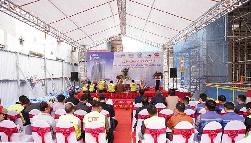 CDC khởi công thi công dự án chung cư Viha Complex 9 Khởi công chung cư viha complex