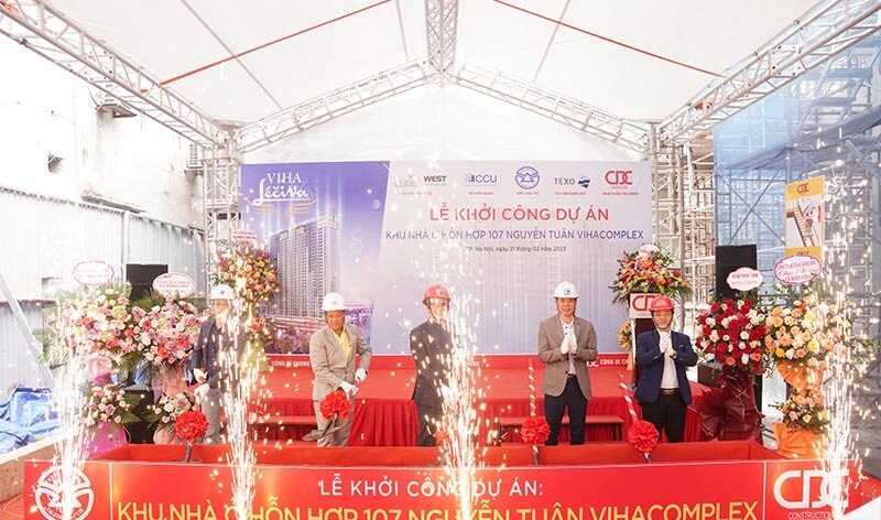 CDC khởi công thi công dự án chung cư Viha Complex 11 Khởi công chung cư viha complex