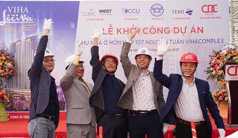 CDC khởi công thi công dự án chung cư Viha Complex 12 Khởi công chung cư viha complex