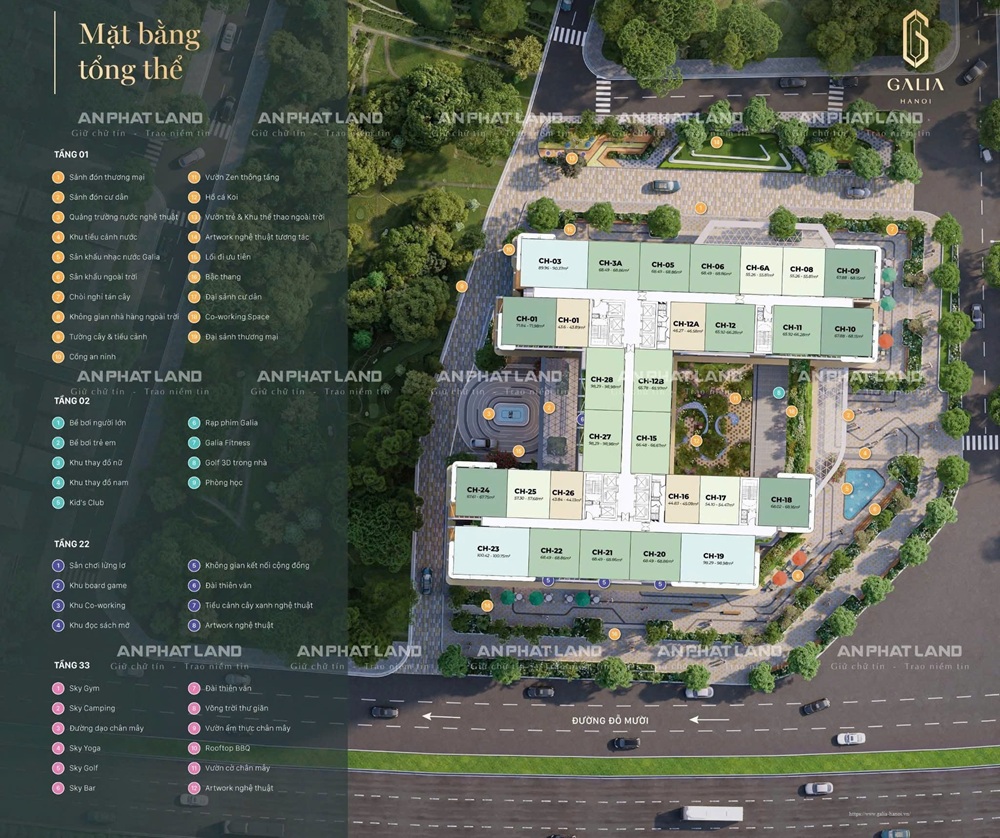 Mặt bằng Galia Hà Nội – Căn hộ tối ưu hóa không gian và công năng sử dụng